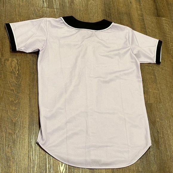 Hop Fashion Bel Air #23 Pink Unisex Hip Hop Button Jersey Size Medium - Picture 2 of 7